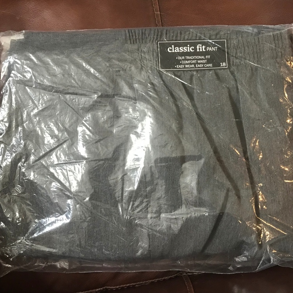 Alfred Dunner Charcoal Classic Woman Pull-on Pants